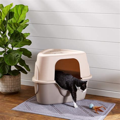 no mess hooded cat litter box